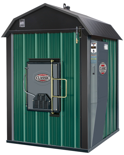 What is an outdoor wood boiler used for?